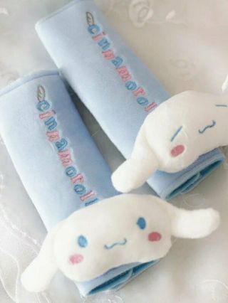 Cinnamoroll White Head Safety Seat Belt Shoulder Sleeve Cover Car Anime Gift