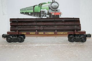 O Scale Trains K - Line West Side Lumber Logging Car 17421
