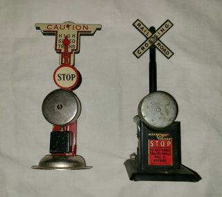 Louis Marx Ringing Bell Signal & Ringing Bell Pendulum Signal