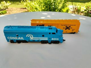 Ho Tyco Conrail 4015 Engine And Rail Box Ro Ox