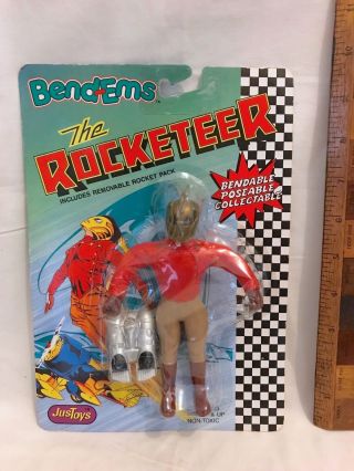 Vintage Disney The Rocketeer Bend - Ems Action Figure Just Toys Dave Stevens Nmoc