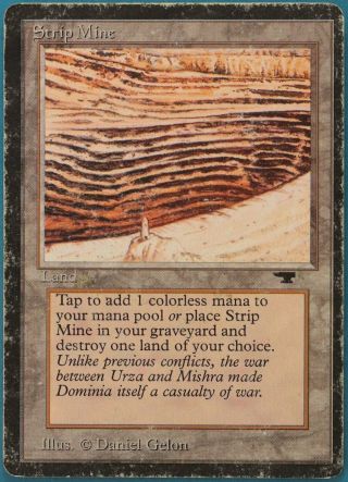 Strip Mine (d Tower) Antiquities Heavily Pld Uncommon Card (113164) Abugames