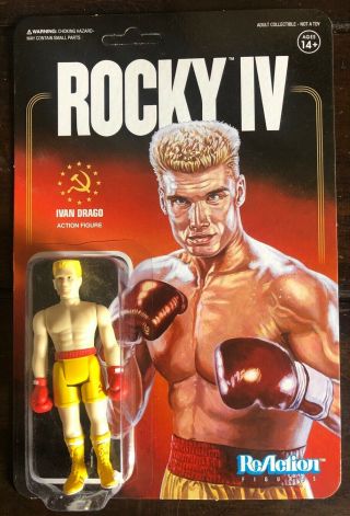 Rocky Iv Ivan Drago Reaction Figure Slightly Packaging.