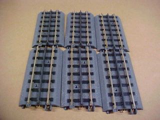 M.  T.  H Railking Realtrax O Scale = 5.  5 " Strait Track Sections (6)