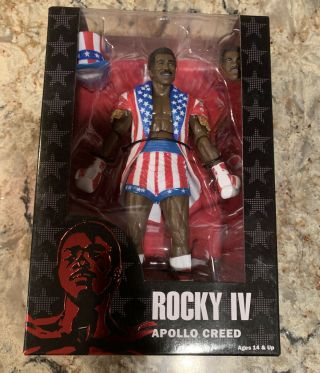 Neca Rocky Iv 40th Anniversary Apollo Creed 7 " Action Figure