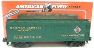 American Flyer 6 - 48806 S Scale Railway Express Agency Refrigerator Car Ex/box