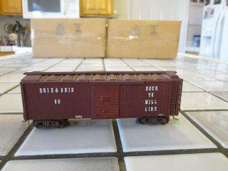 Vintage (mostly Wood) Erie And Ohio Box Car Ho Scale