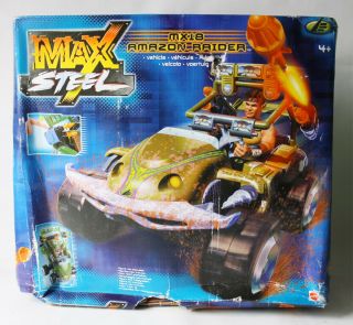 Very Rare 2001 Max Steel Mx18 Amazon Raider 2 In 1 Vehicle Mattel