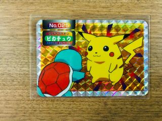 【near Mint】pokemon Cards Topsun Pikachu Vs Squirtle Japanese Holo