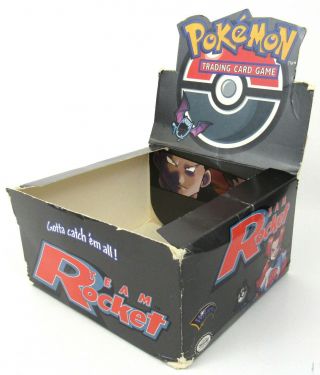 Empty Pokemon Team Rocket Unlimited Booster Box Box Only No Packs