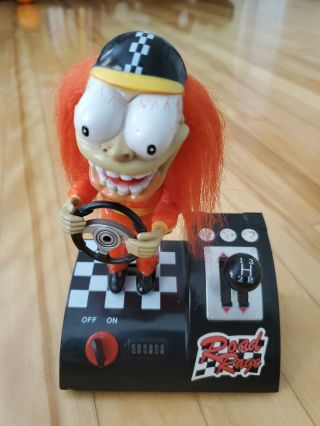 Rare Gemmy Road Rage Racer Motor Toy 7.  5 " Figure Orange Suit
