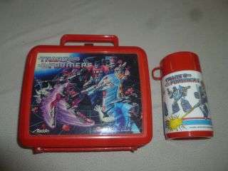 1987 Transformers Lunch Box Pretenders Headmaster Targetmaster Prime Vintage G1