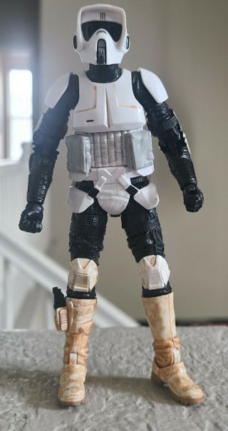 Hasbro Star Wars Black Series 6 " Archive Scout Trooper Loose,  Complete
