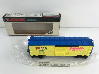 Vintage Lionel O Scale Train Freight Car " I Love Virginia " Box Car 19901