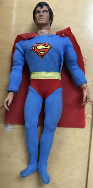 12 " Superman Action Figure Dc Comics 1977 Mego Corp 1978