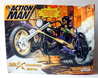 Rare Vintage 1997 Action Man Dr X Chopper Bike European Hasbro