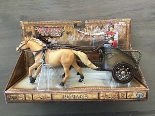 Bbi Warriors Of The World Ancient War Roman Chariot With Officer Charging 1/18