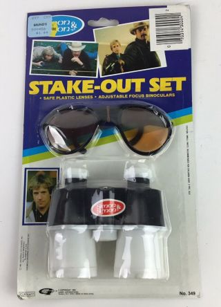 1983 Vintage Simon & Simon Toy Steak Out Set Gordy International Set Rare