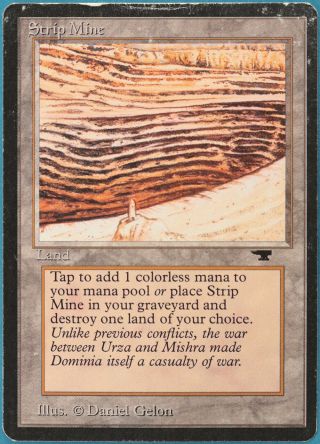 Strip Mine (d Tower) Antiquities Heavily Pld Uncommon Card (139890) Abugames