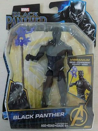 Marvel Black Panther 6 " Action Figure With Vibranium Gear