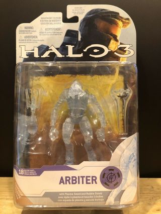 Mcfarlane Halo 3 Reach Video Game Action Figure Active Camo Arbiter Sword Nib