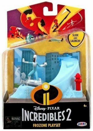 Disney Pixar Incredibles 2 Frozone Playset Jakks Pacific_new