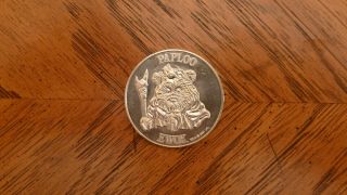 Vintage Star Wars Kenner Potf Power Of The Force Paploo Ewok Coin From 1984