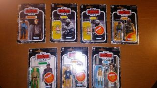 Star Wars Vintage Retro Figures Set Of 7.  Wave 2.