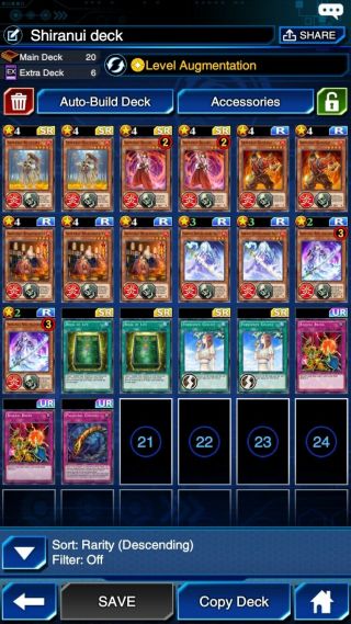 Yugioh Duel Links Account,  Top Tier 2 Shiranui Deck With 400gems
