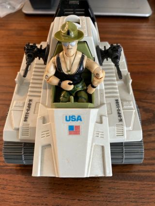 Vintage Gi Joe Vehicle 1986 Triple T Tank W/ Sgt.  Slaughter Hasbro