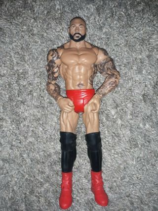 Batista Mattel Wwe/wwf Wrestling Figure 2013 Red Trunks Dave Bautista Evolution