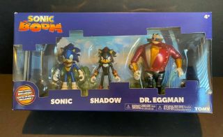 Sonic The Hedgehog: Sonic,  Shadow,  Dr.  Eggman Action Figure 3 - Pack [metallic]
