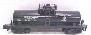 American Flyer 6 - 48404 S Scale U.  S.  Army Single Dome Tank Car Ex