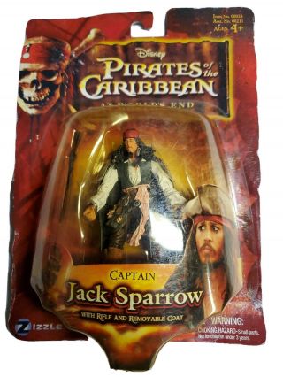Pirates Of The Caribbean: Captain Jack Sparrow 3.  75 " Action Figure International