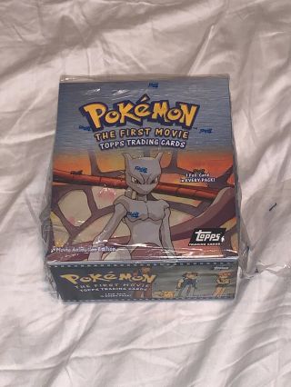 Pokemon The First Movie Empty Booster Box - 1999 Topps Mewtwo