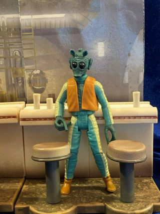 Star Wars A Hope Greedo With Cantina Bar Section Set Loose,  Complete
