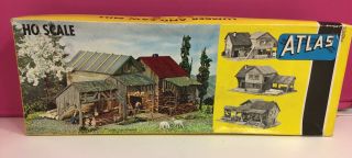 1965 Atlas Lumber And Saw Mill 757 - 400 Ho Scale Model Train Buildings Incomplete