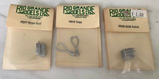 Vintage Rio Grande Ho Scale Set Of 3 Detail Kits Nos