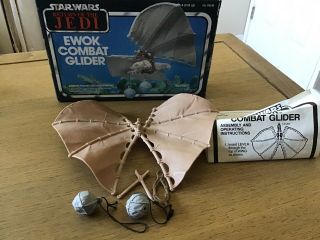 Vintage Kenner Star Wars Rotj Ewok Combat Glider (complete) 1983