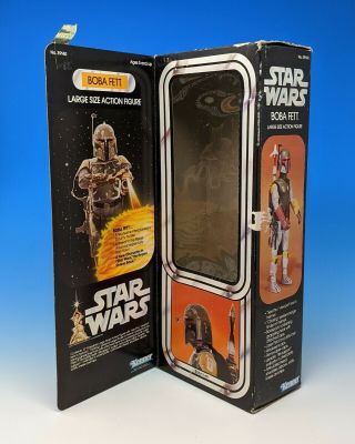 100 Vintage Star Wars Kenner Boba Fett Box Only 1979 No Insert Large