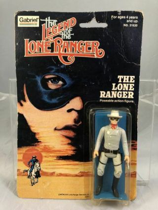 Gabriel 1980 Legend Of The Lone Ranger & Tonto Set 3 3/4 " Figures Moc