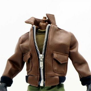 1/6 Scale Uniforms Coveralls Suit Wild Brown Leather Jacker Fit Toys B005