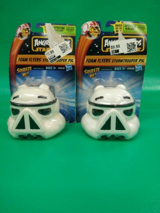 Angry Birds Star Wars Foam Flyers Stormtrooper Pig 2 Pk