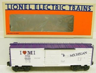 Lionel 6 - 9486 I Love Michigan Boxcar Ln/box