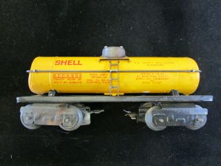 Vintage Rare Marx 8 - Wheel Shell Oil Tanker S.  C.  C.  X.  652
