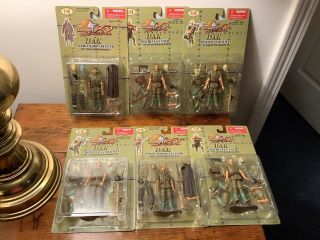 One Group Of Six Ult.  Sol.  Figures,  1:18 Scale,  Afrika Korps German,  See Pictures