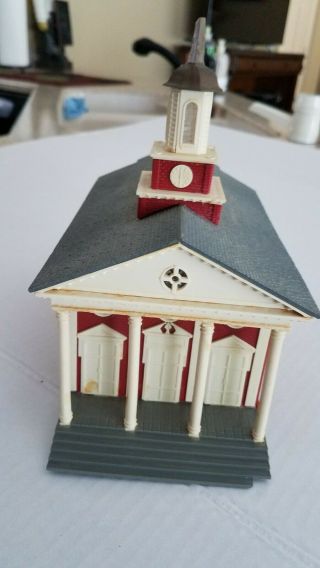 Vintage Ho Scale Assembled 4 Column Church House Of Worship Train Building