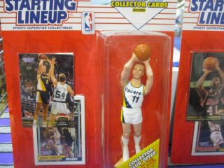 1993 Rookie Starting Lineup Slu Nba 11 Detlef Schrempf Indiana Pacers W/cards