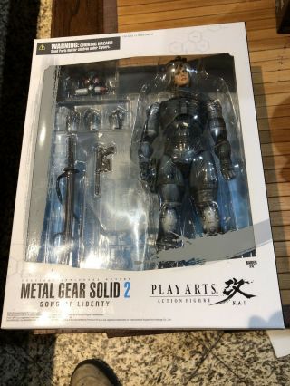 Metal Gear Solid 2: Sons Of Liberty Raiden Play Arts Kai 10 " Action Figure Mgs