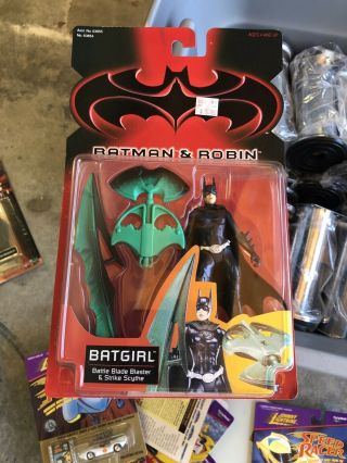 1997 Kenner Batman And Robin Series Batgirl Battle Blade Blaster & Strike Scythe